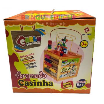 Aramado Casinha Brinquedo Educativo 5 em 1