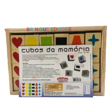 Cubos De Memória Madeira 