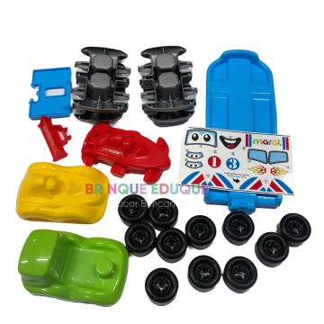 Kit Montar Carros E Caminhão 26 Peças